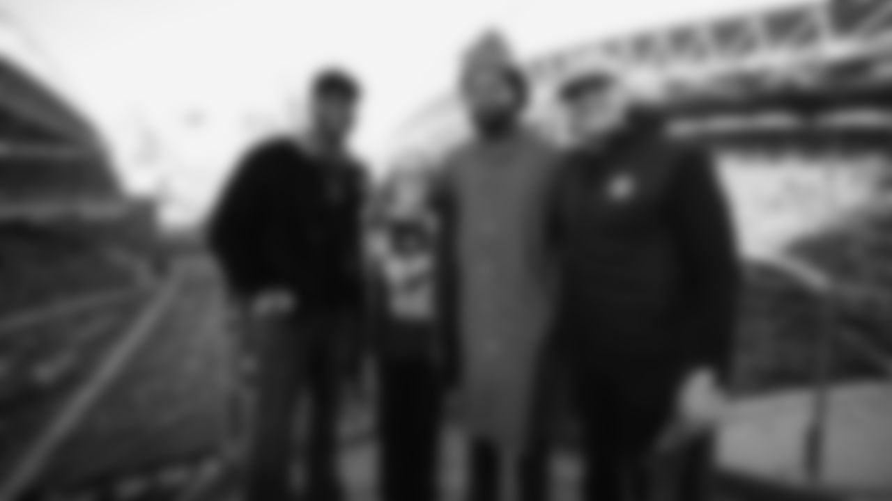 Jody Allen raising the flag before the NFC Championship kickoff on January 25, 2026.