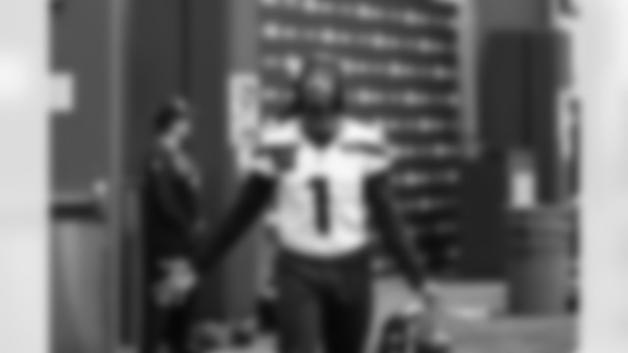 Seahawks wide receiver Jaelon Darden (1) practiced at the Virginia Mason Athletic Center on Thursday, January 2, 2025.