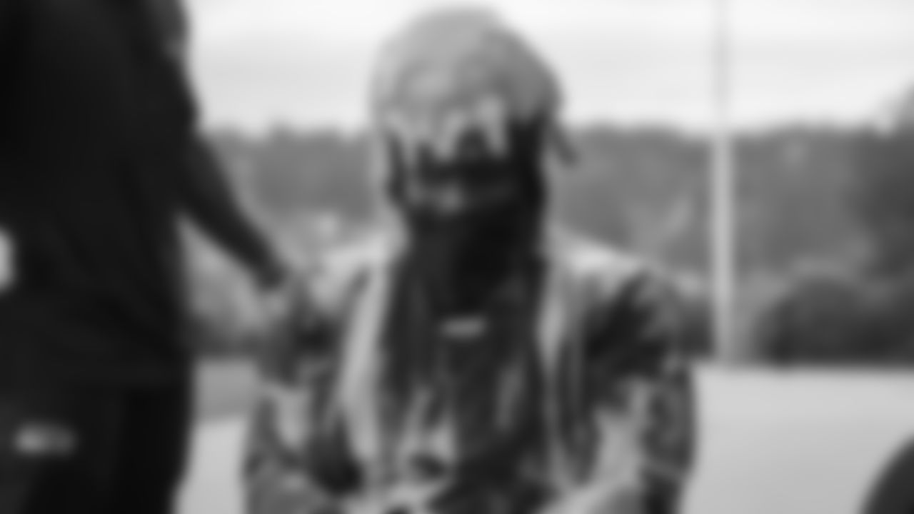 Seahawks linebackers DeMarcus Lawrence and Tyrice Knight were awarded the NVP award on November 12, 2025.