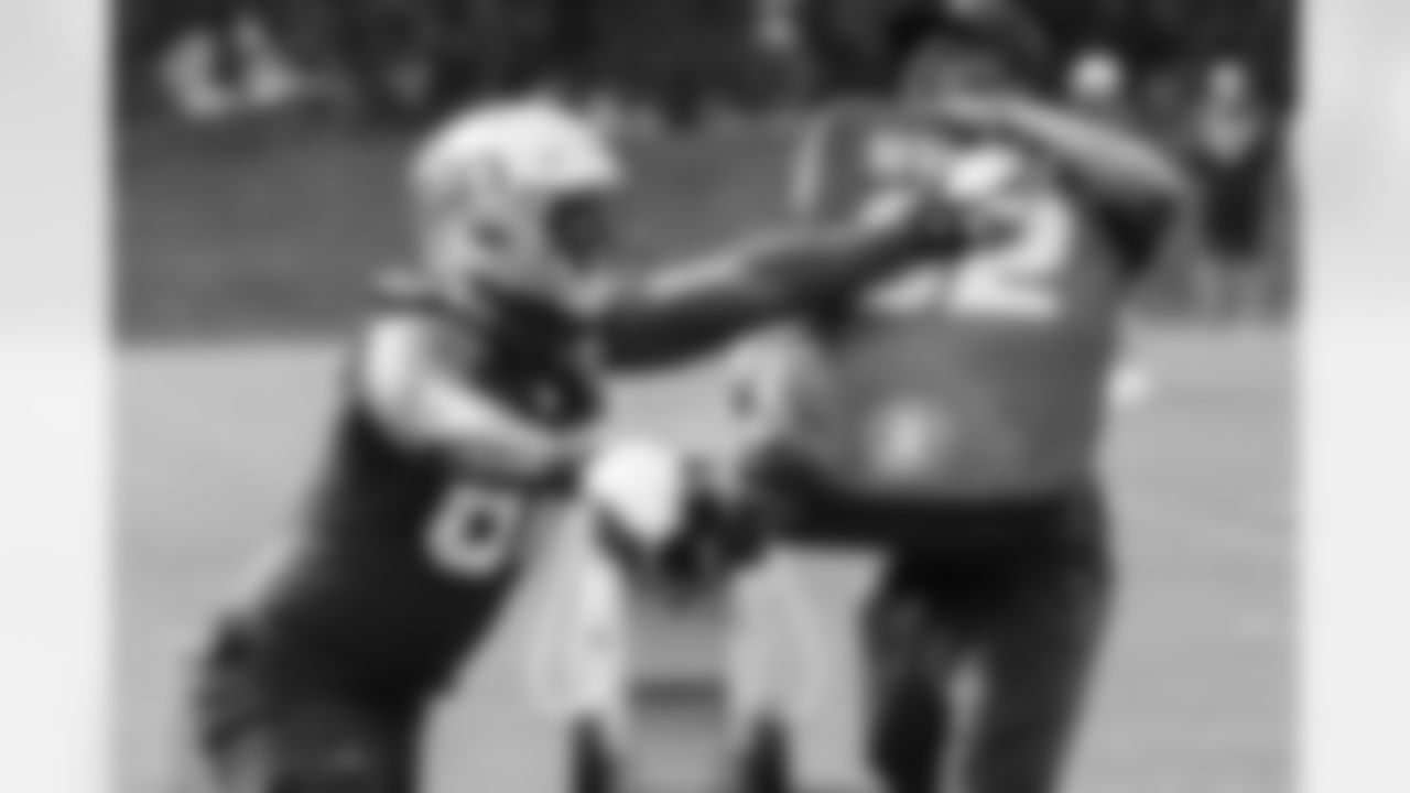 Seahawks tackle Charles Cross (67) practiced on Friday, October 3, 2025 at the Virginia Mason Athletic Center.