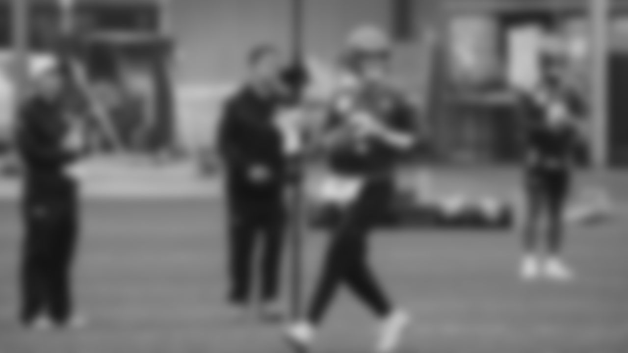 Seahawks quarterback Drew Lock (2) practiced on Friday, December 12, 2025 at the Virginia Mason Athletic Center.