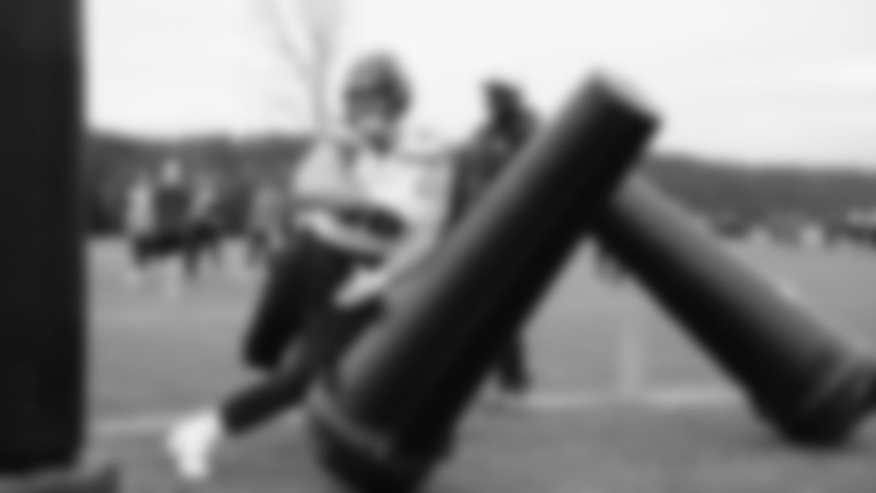 Seahawks defensive tackle Rylie Mills (98) practiced on Friday, January 30, 2026 at the Virginia Mason Athletic Center.