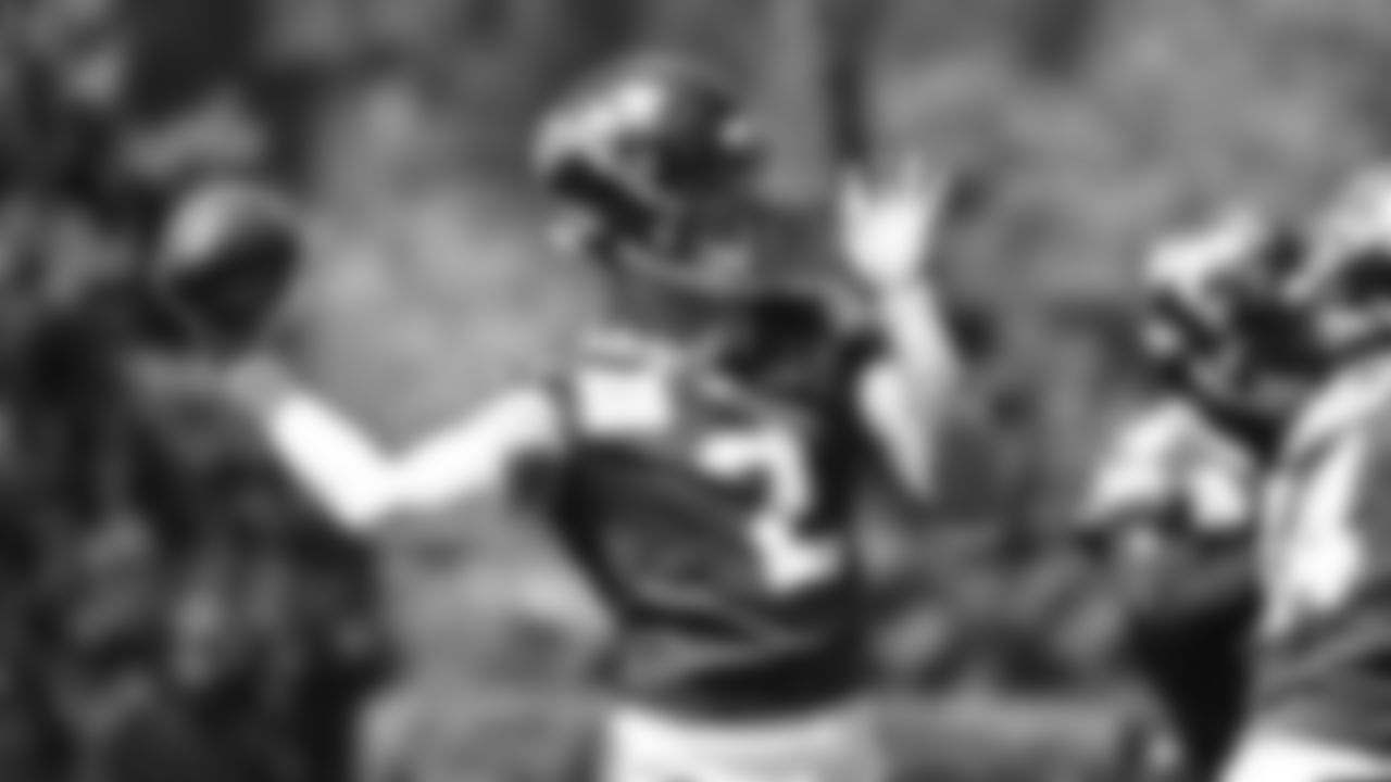 Seahawks quarterback Drew Lock (2) participated in a workout on day one of OTAs on Tuesday, May 27, 2025 at the Virginia Mason Athletic Center.