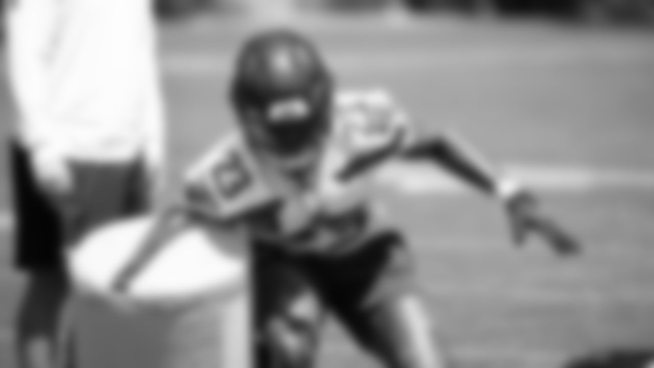 Seahawks safety D'Anthony Bell (23) participated in a workout on day one of OTAs on Tuesday, May 27, 2025 at the Virginia Mason Athletic Center.