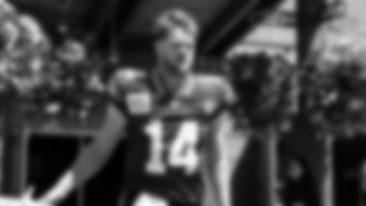 Seahawks quarterback Sam Darnold (14) practiced on day five of training camp on July 28, 2025 at the Virginia Mason Athletic Center.