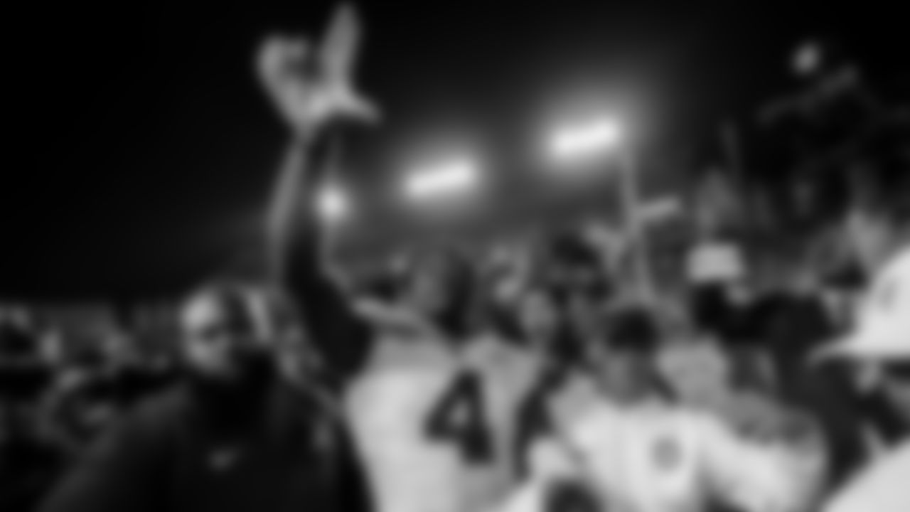 Alabama quarterback Jalen Milroe (4) celebrates after an NCAA college football game against Auburn, Saturday, Nov. 25, 2023, in Auburn, Ala. (AP Photo/Vasha Hunt)