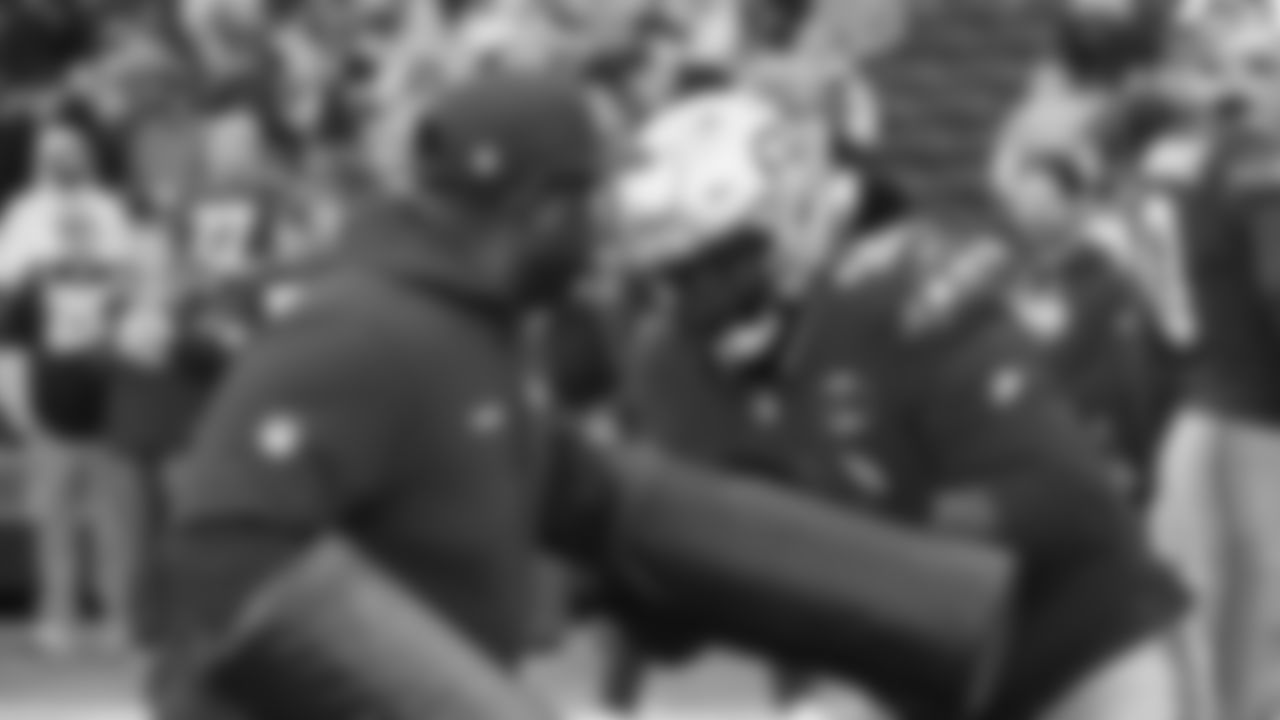 Seahawks defensive tackle Quinton Bohanna (92) warms up at Lumen Field for the Week 13 matchup vs. the Minnesota Vikings.