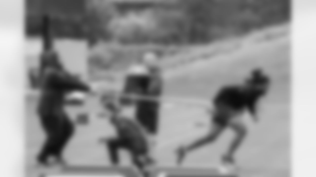 Seahawks defensive end Mike Morris (94) participated in the Seahawks 2025 offseason workout program.