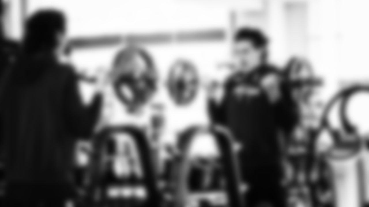 Seahawks wide receiver Jake Bobo (19) worked out on Monday, January 19, 2026 at the Virginia Mason Athletic Center,