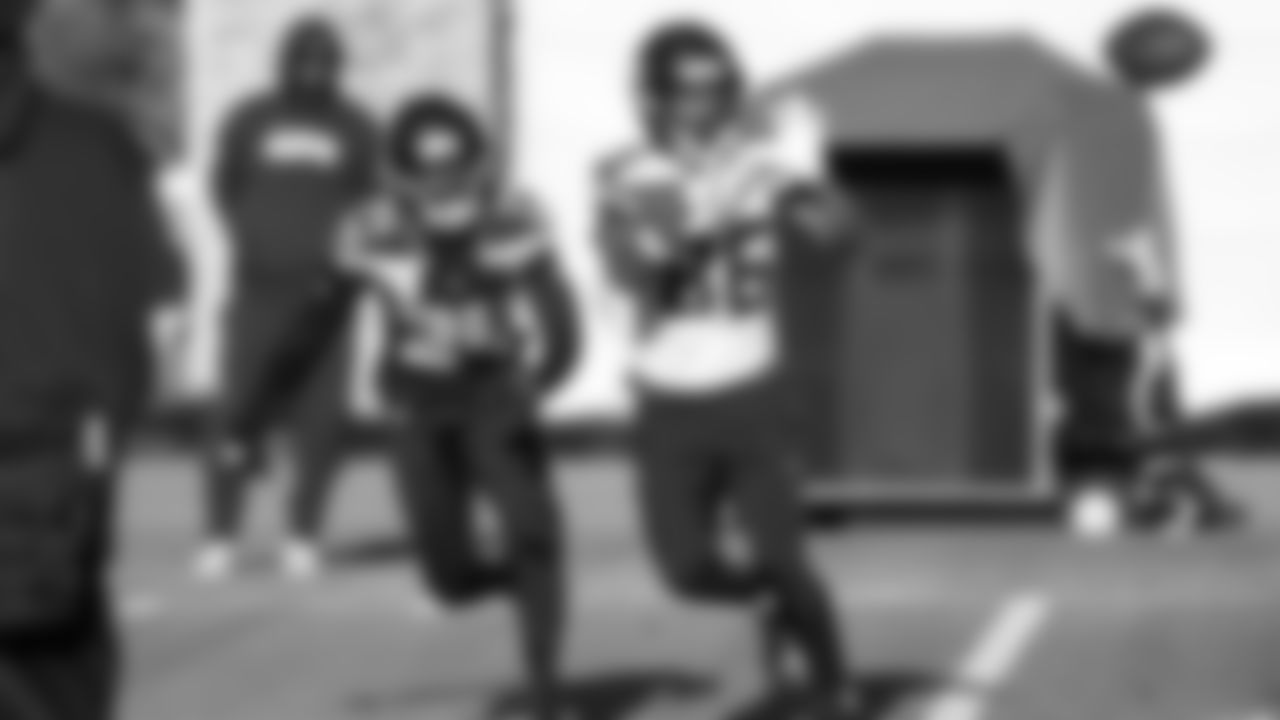 Seahawks wide receiver Ricky White III (86) practiced on Wednesday, November 19 at the Virginia Mason Athletic Center.