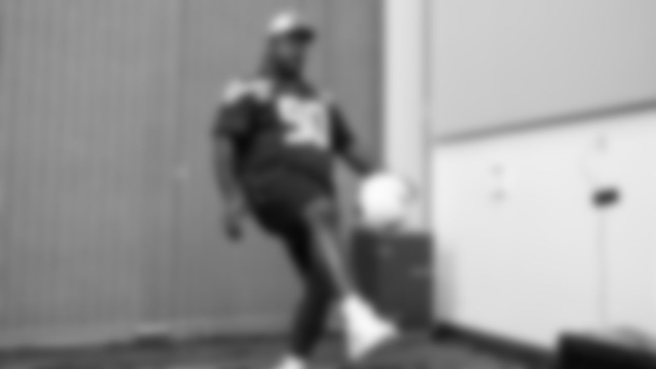 Seahawks defensive tackle Jarran Reed (90) at day three of press conference media availability on February 5, 2026.