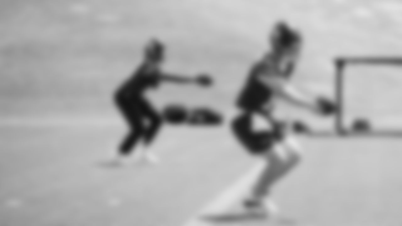 Seahawks quarterback Sam Darnold (14) participated in a workout on day six of OTAs on Thursday, June 5, 2025 at the Virginia Mason Athletic Center.