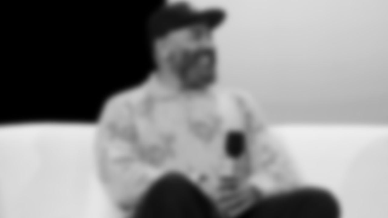 Apple Music's Ebro Darden smiles at the Apple Music Halftime Show press conference ahead of the Super Bowl 60 football game on Thursday, February 5, 2026 in San Francisco. (Kathryn Riley/NFL)