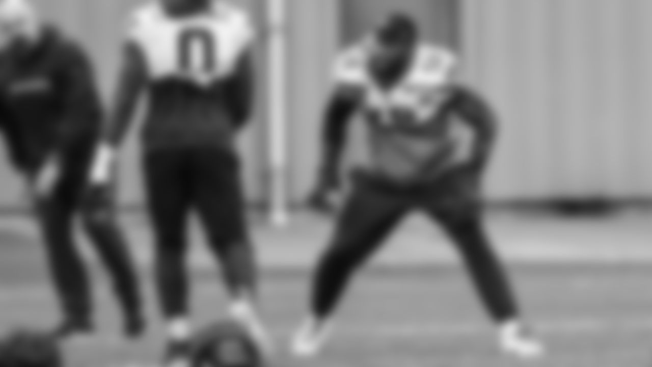 Seahawks linebacker Derick Hall (58) practiced on Tuesday, January 13, 2026 at the Virginia Mason Athletic Center.