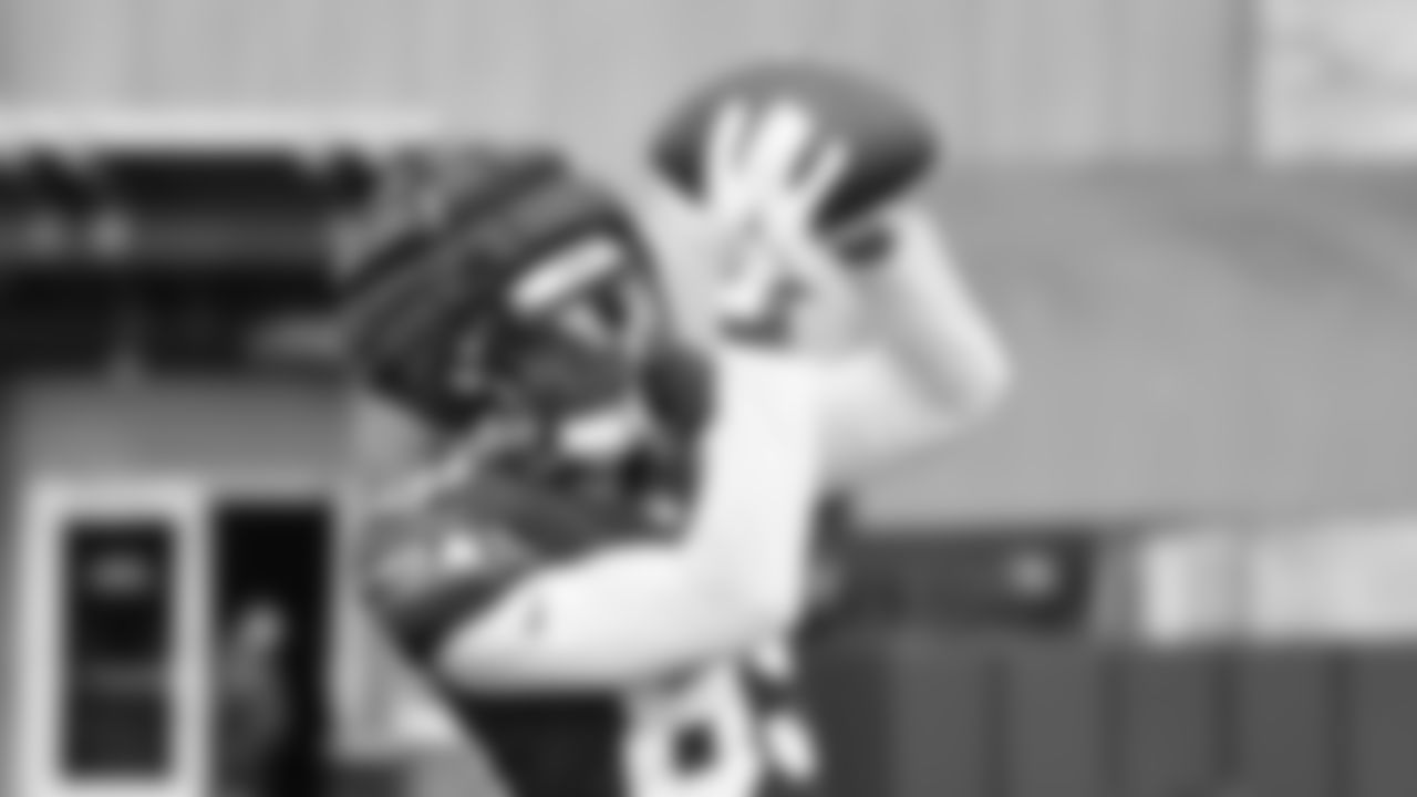 Seahawks wide receiver Tyrone Broden (85) practiced on Wednesday, October 29, 2025 at the Virginia Mason Athletic Center.