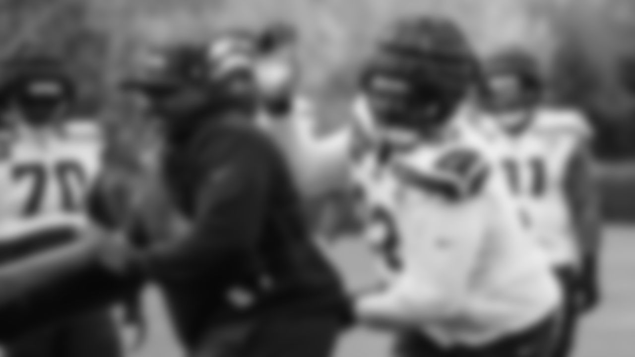 Seahawks defensive tackle Quinton Bohanna (92) practiced on Wednesday, October 29, 2025 at the Virginia Mason Athletic Center.