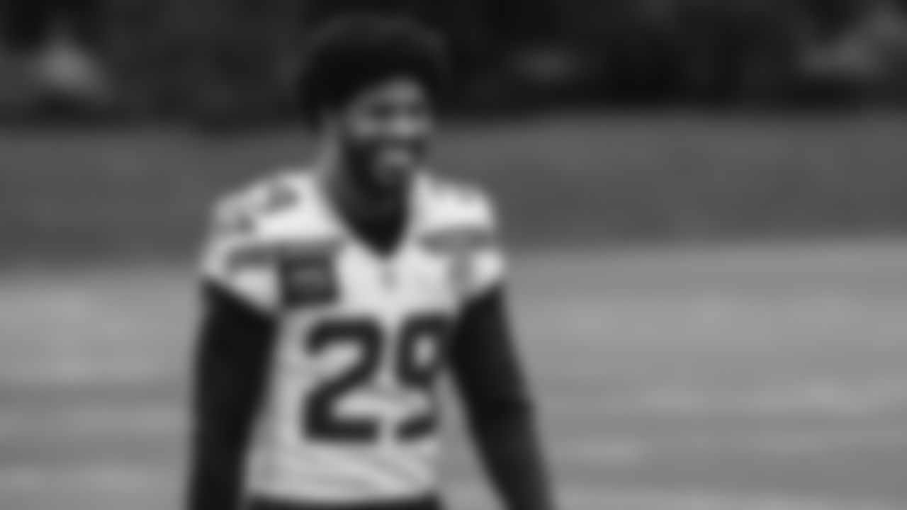 Seahawks cornerback Josh Jobe (29) practiced on Thursday, November 27, 2025 at the Virginia Mason Athletic Center.