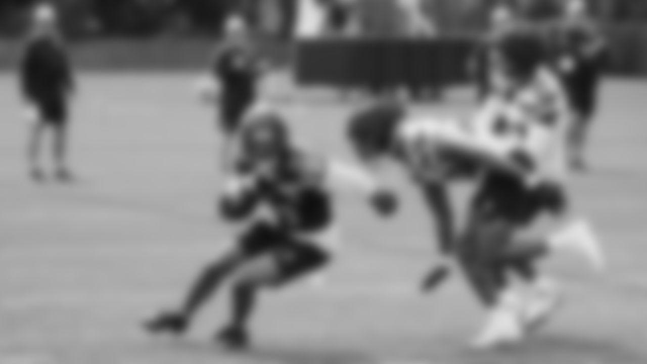 Seahawks wide receiver Jaxon Smith-Njigba (11) practiced on August 13, 2025 at the Virginia Mason Athletic Center.
