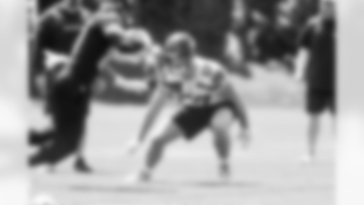 Seahawks linebacker Connor O'Toole (57) participated in the Seahawks 2025 offseason workout program.