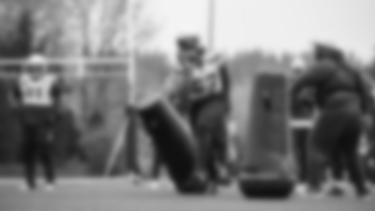 Seahawks linebacker Boye Mafe (53) practiced on Wednesday, November 26, 2025 at the Virginia Mason Athletic Center.