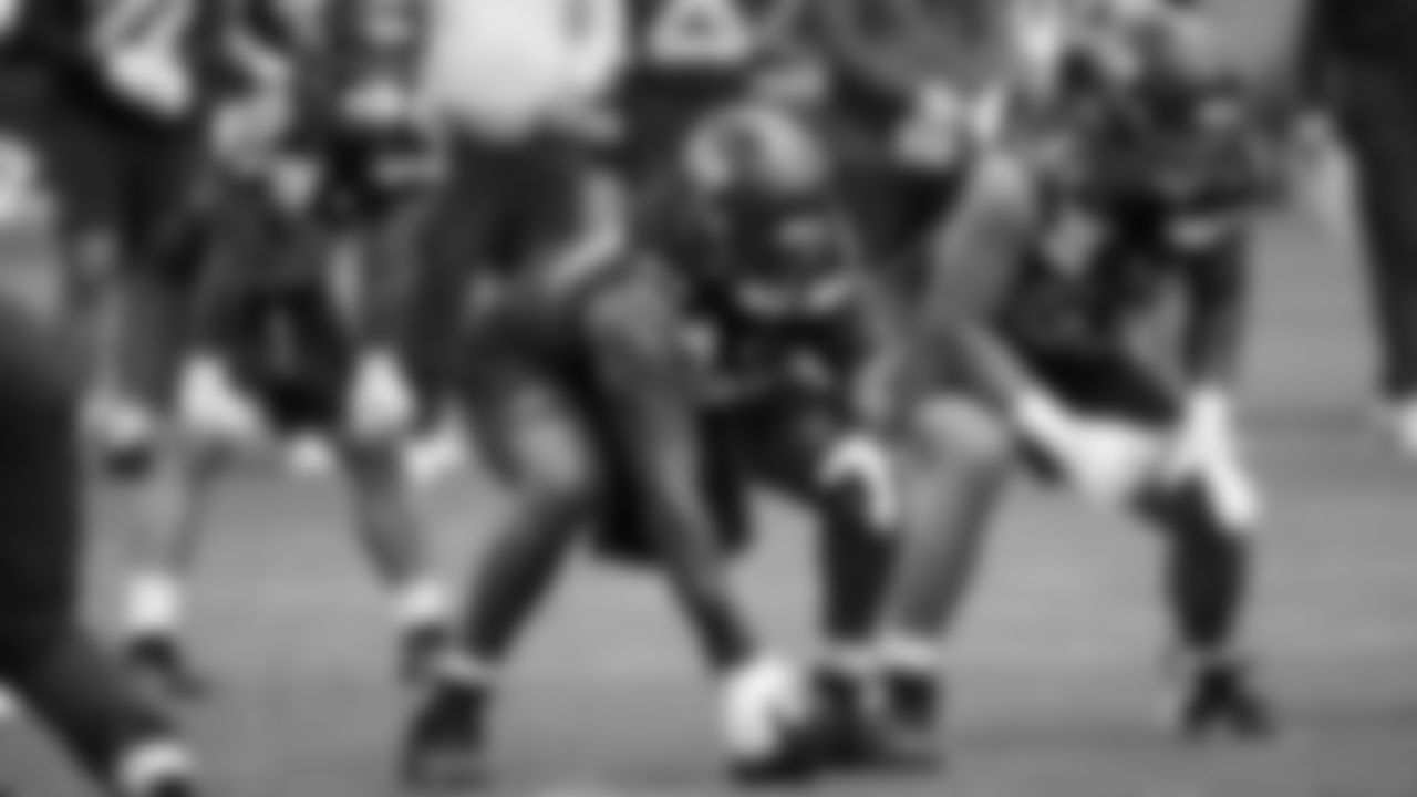 Seahawks guard Christian Haynes (64) participated in a workout on day five of OTAs on Wednesday, June 4, 2025 at the Virginia Mason Athletic Center.