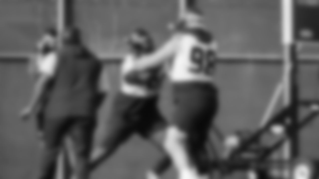 Seahawks defensive tackle Jarran Reed (90) practiced on February 5, 2026 in San Jose, California.