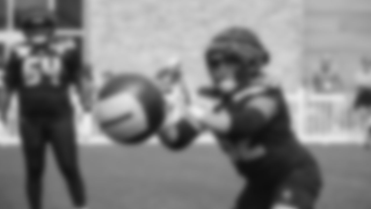 Seahawks center Federico Maranges (62) practiced on August 13, 2025 at the Virginia Mason Athletic Center.