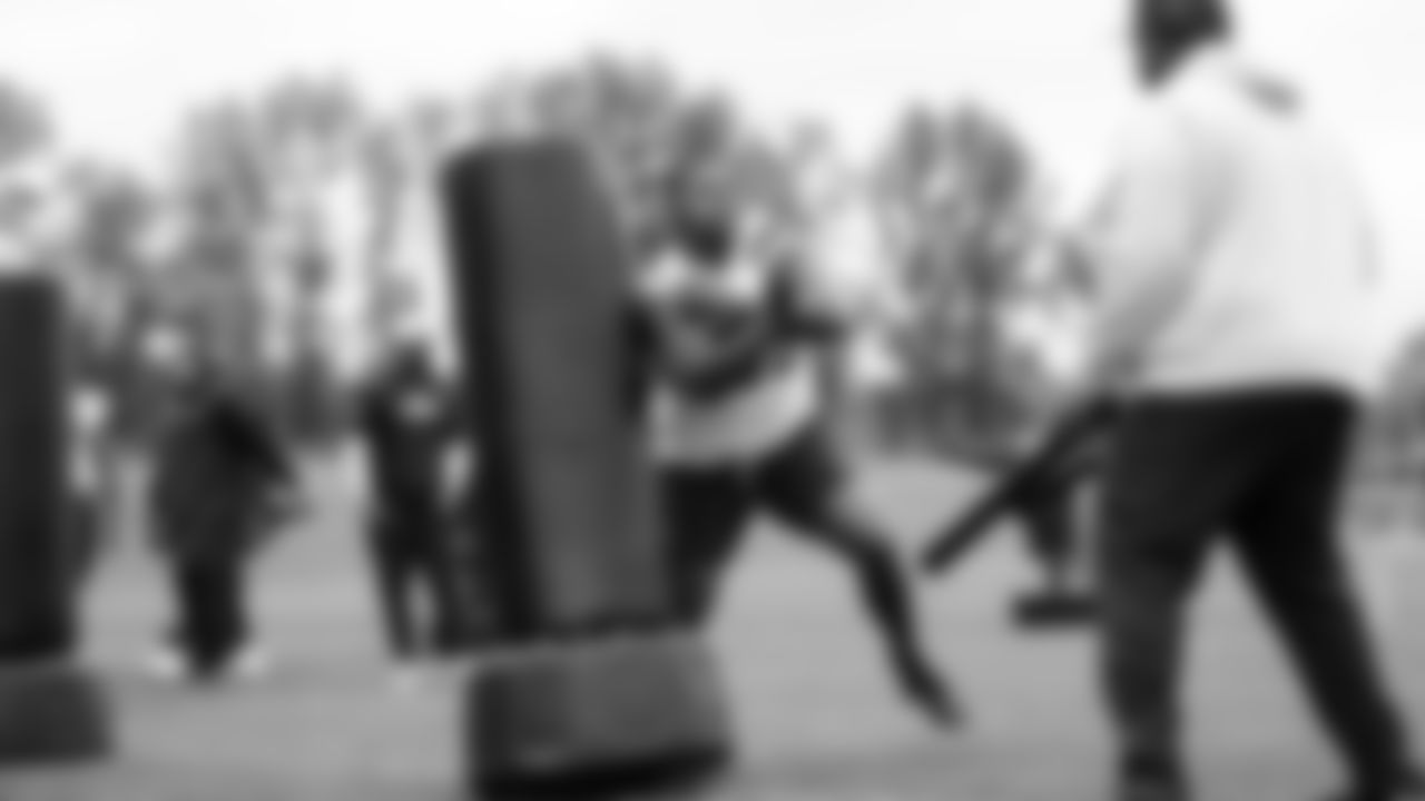 Seahawks nose tackle DeMeco Roland (93) participated in a workout on May 15, 2025 at the Virginia Mason Athletic Center.