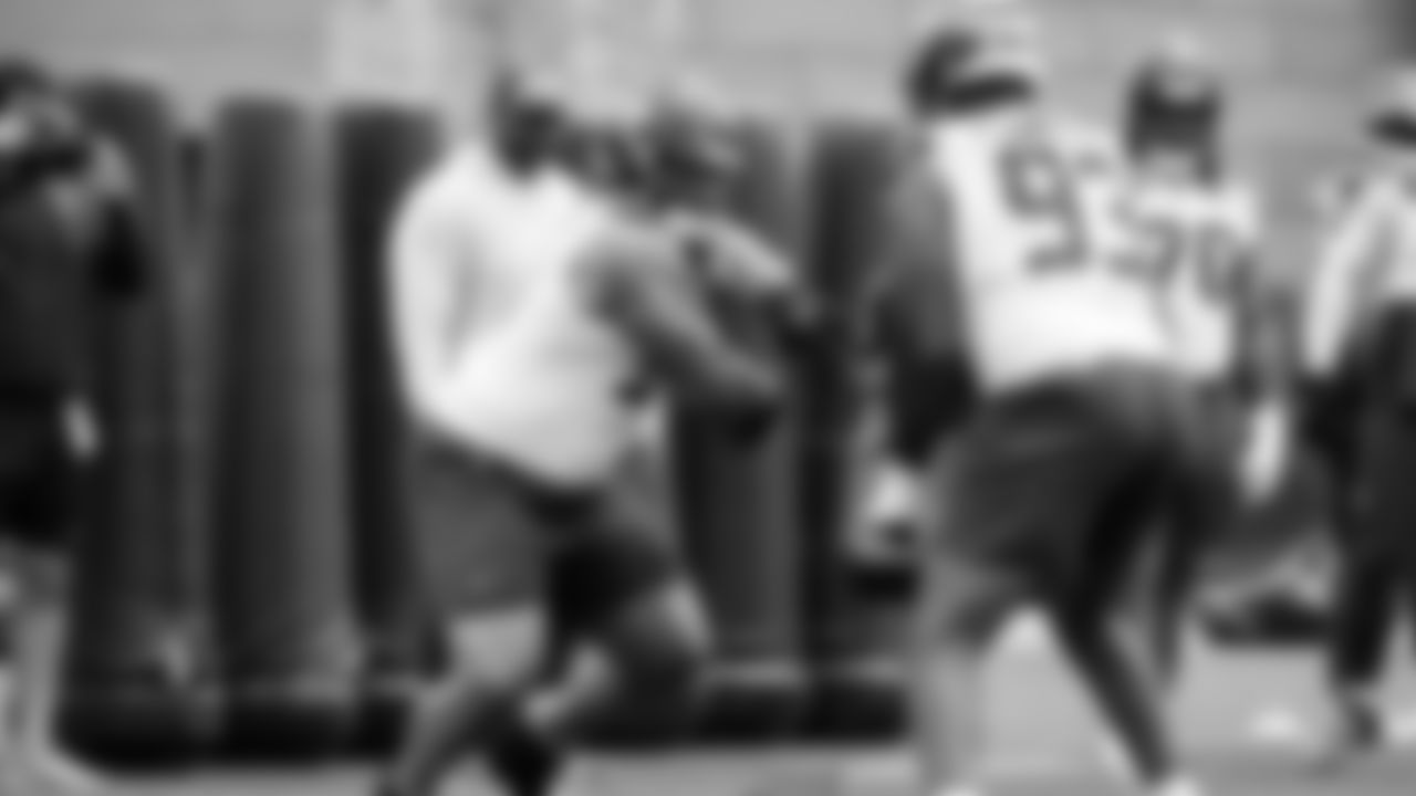 Seahawks defensive tackle Byron Murphy II (91) participated in a workout on day five of OTAs on Wednesday, June 4, 2025 at the Virginia Mason Athletic Center.