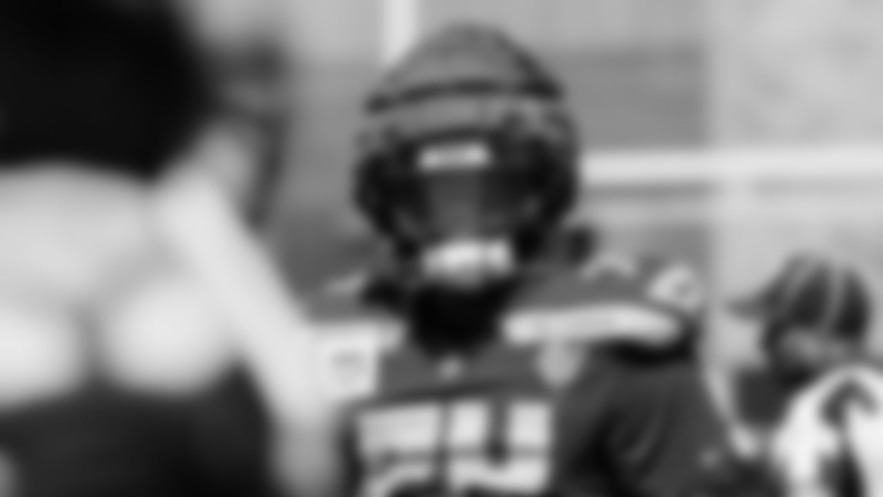 Seahawks tackle Josh Jones (74) practiced on August 12, 2025 at the Virginia Mason Athletic Center.