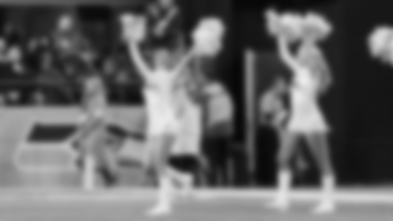 Seahawks dancers on week 7 vs. the Houston Texans on October 20, 2025.