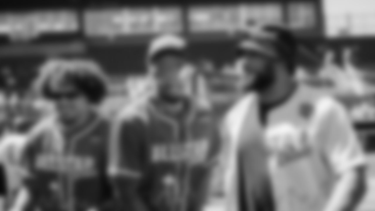 Seahawks wide receiver Jaxon Smith-Njigba hosted the fourth annual Seattle All-Star Classic softball game and home run derby at Cheney Field in Tacoma, Wash. on Saturday, July 12, 2025.