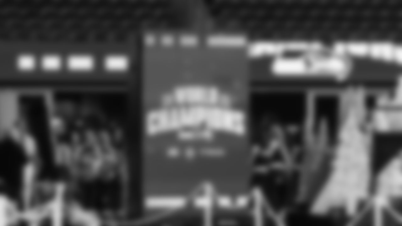 The Seahawks hosted a trophy celebration at Lumen Field on Wednesday, February 11, 2026 in honor of their world championship.