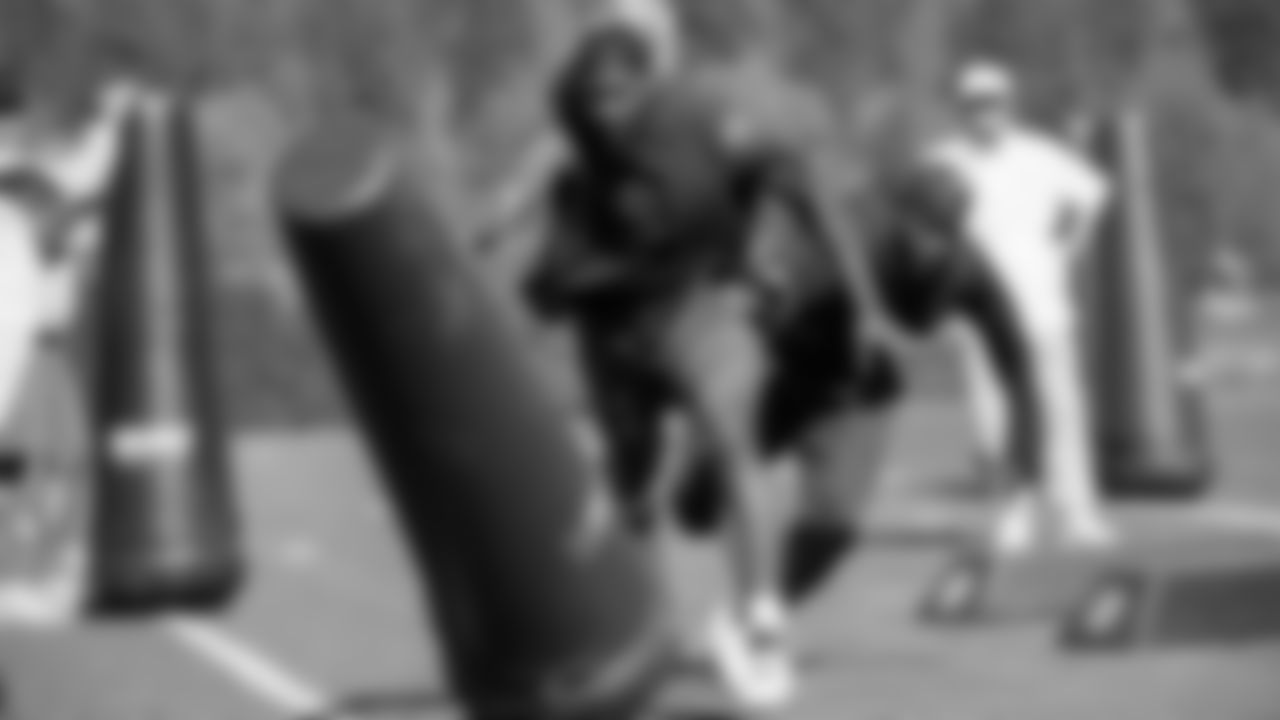 Seahawks defensive end DeMarcus Lawrence (0) participated in a workout on May 6, 2025 at the Virginia Mason Athletic Center.