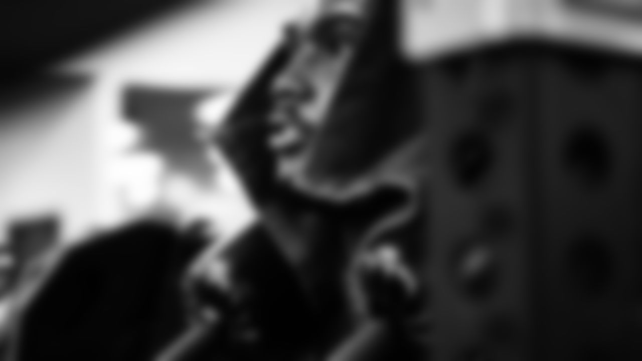 Seahawks tackle Charles Cross (67) worked out on Monday, January 12, 2026 at the Virginia Mason Athletic Center.