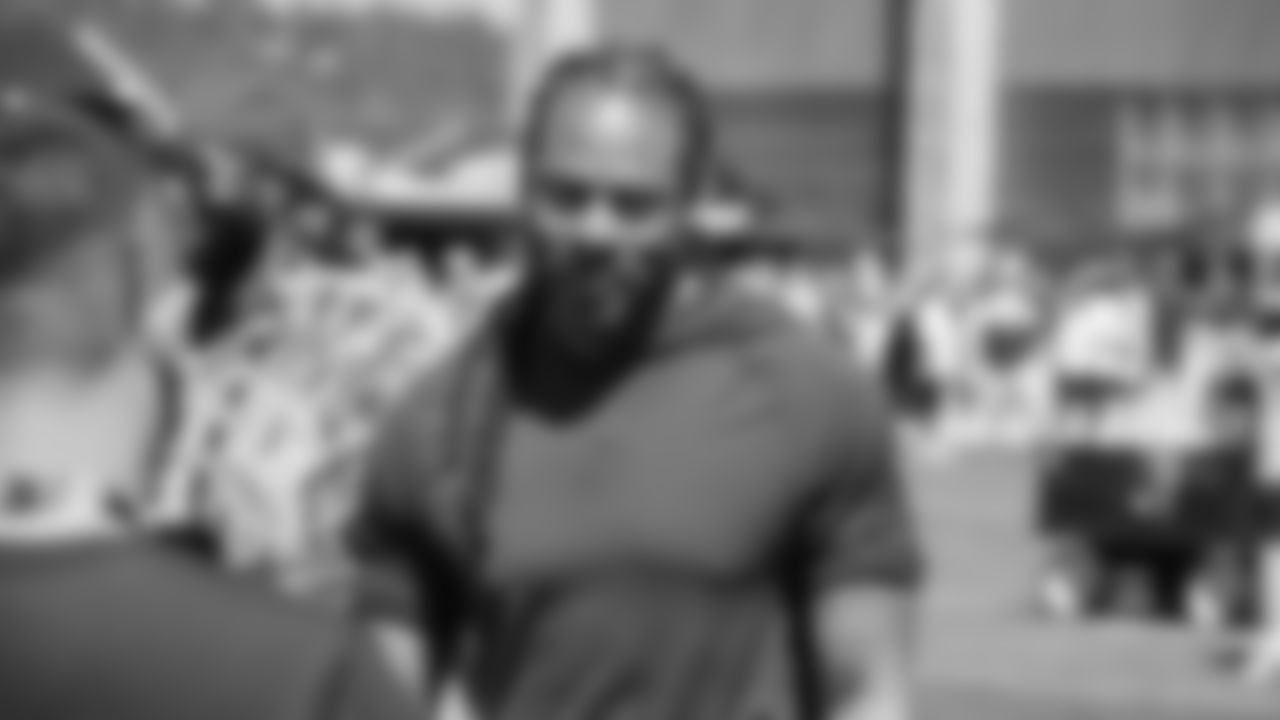 Seahawks Legend Richard Sherman at practice on August 10, 2025 at the Virginia Mason Athletic Center.