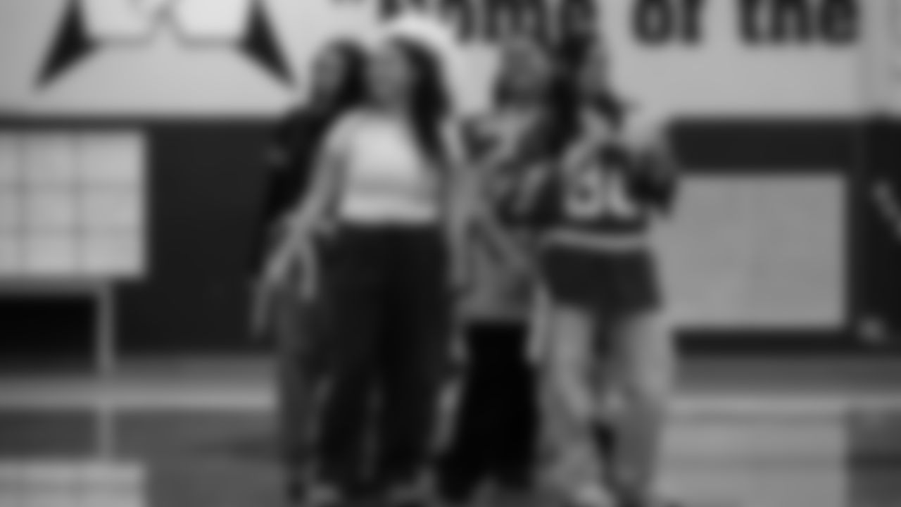 The Seahawks, Safeway, Delta Air Lines, Coca-Cola, and Head & Shoulders surprised Washington High School with a grant to support their girls flag football program on Tuesday, November 25, 2025.