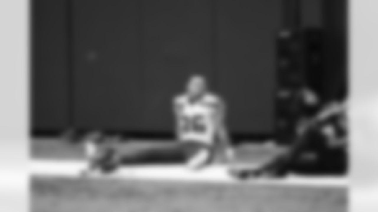 Seahawks running back George Holani (36) practiced at the Virginia Mason Athletic Center on Thursday, January 2, 2025.