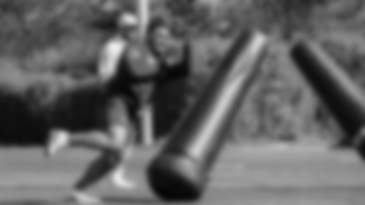 Seahawks defensive tackle Byron Murphy II (91) participated in a workout on May 6, 2025 at the Virginia Mason Athletic Center.