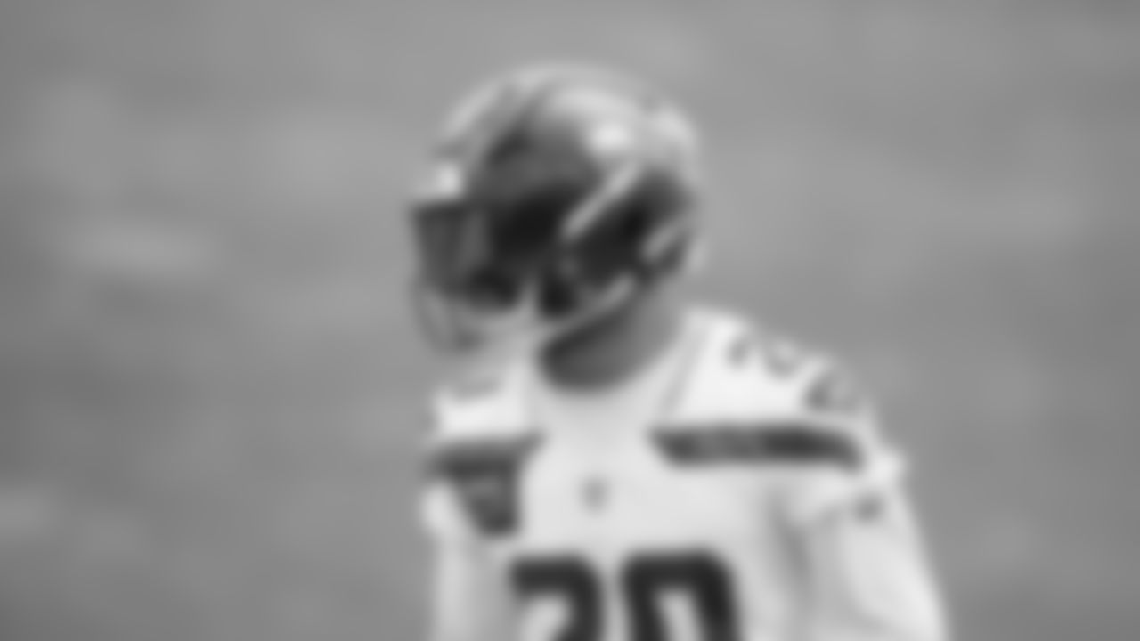 Seahawks safety Julian Love (20) participated in a workout on day five of OTAs on Wednesday, June 4, 2025 at the Virginia Mason Athletic Center.