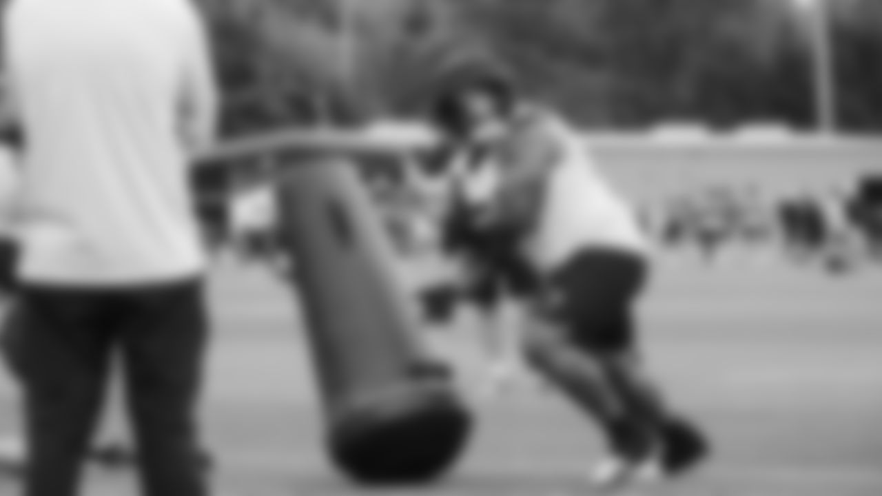 Seahawks defensive tackle Byron Murphy II (91) practiced on day four of training camp on July 26, 2025 at the Virginia Mason Athletic Center.