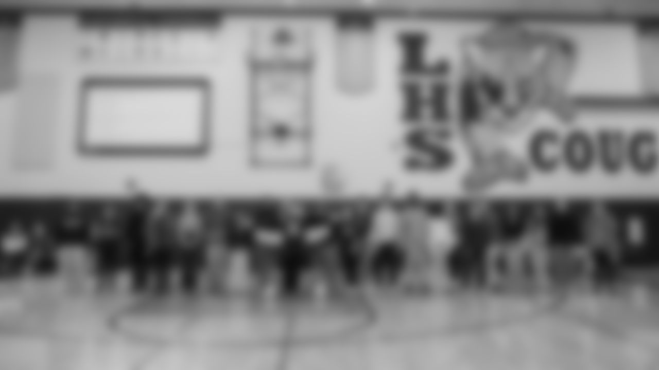 The Seahawks, Safeway, Delta Air Lines, Coca-Cola, and Head & Shoulders surprised Lakewood High School with a grant to help implement their first girls flag football team on November 25, 2025.