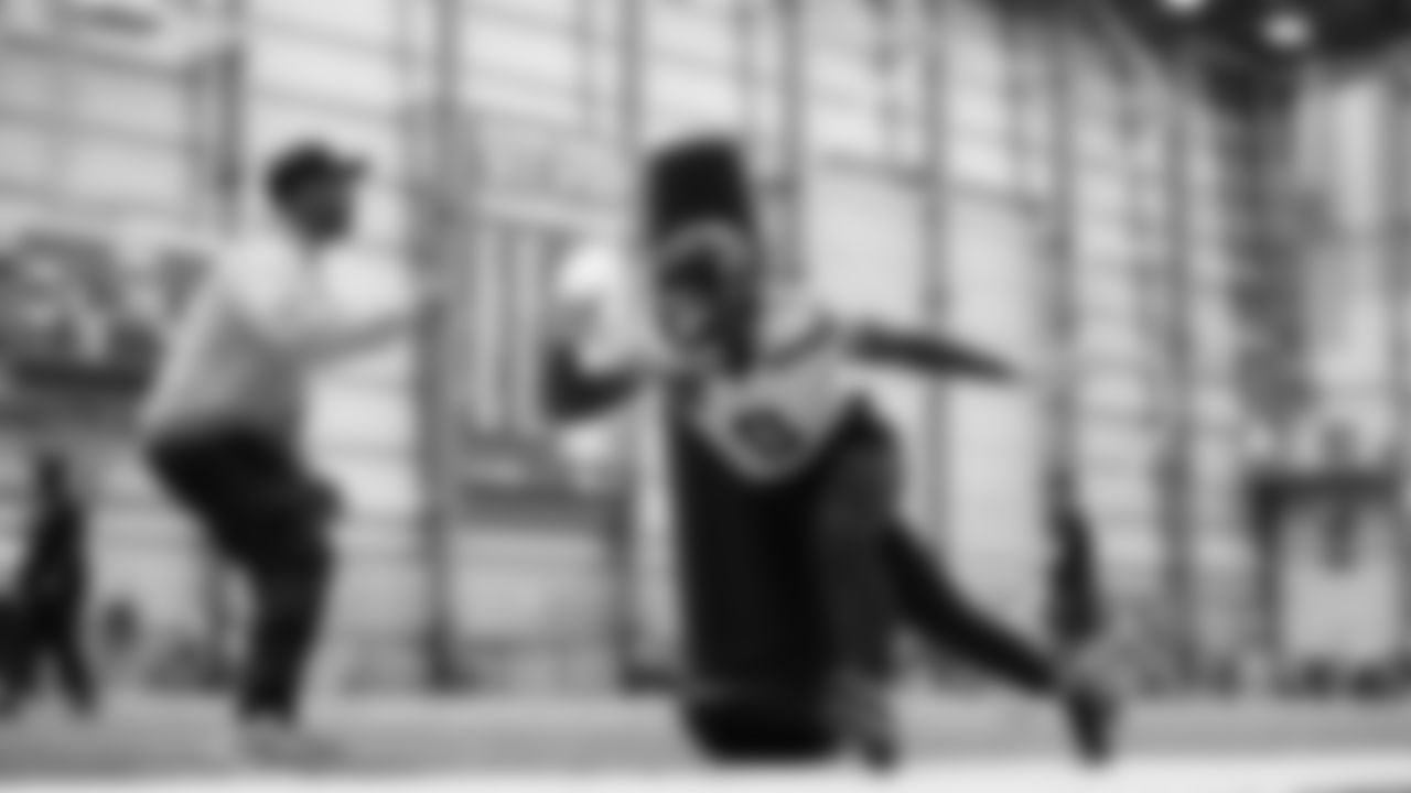 Seahawks defensive end DeMarcus Lawrence (0) practiced on Thursday, November 6, 2025 at the Virginia Mason Athletic Center.