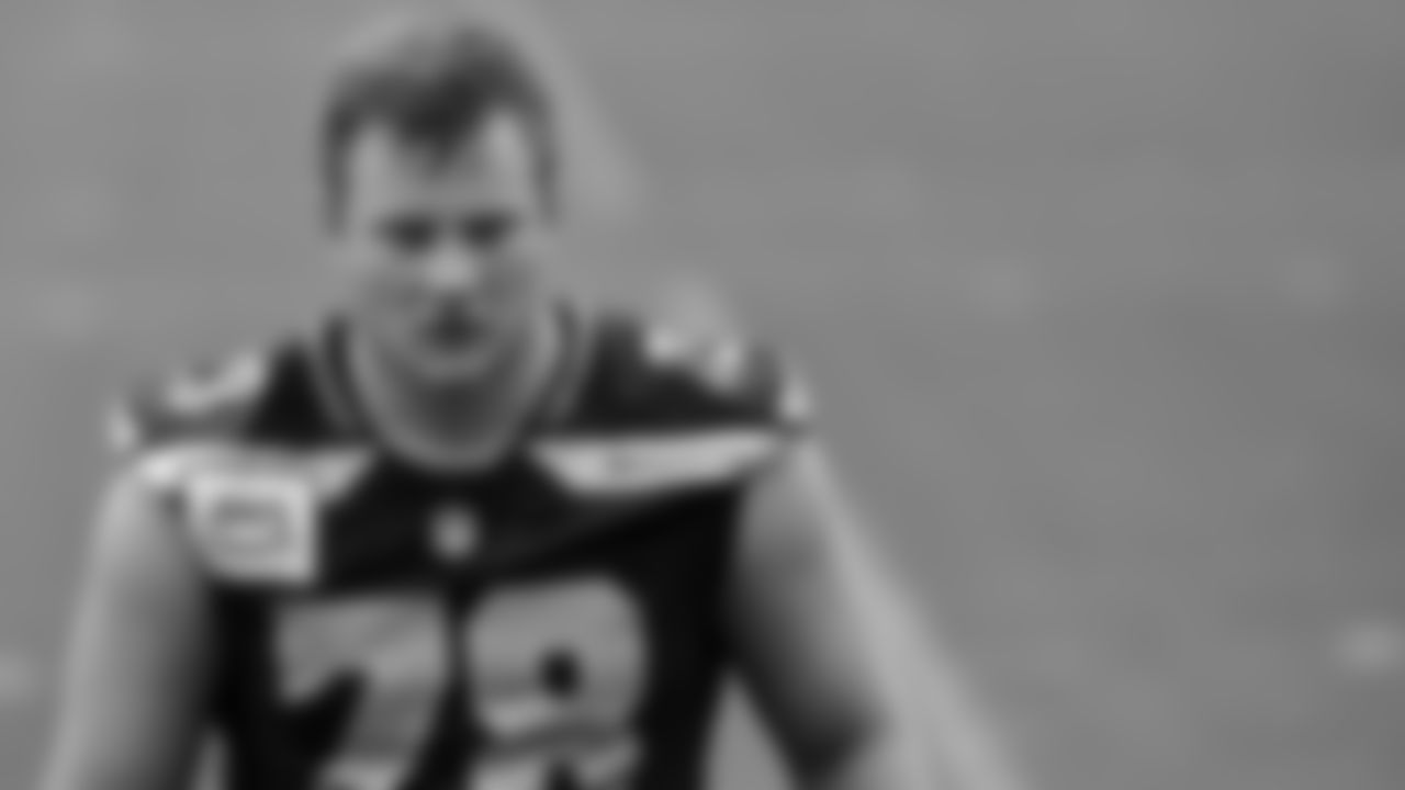 Seahawks offensive lineman Mason Richman (78) participated in a workout on May 13, 2025 at the Virginia Mason Athletic Center.