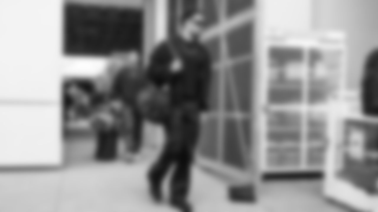 Seahawks wide receiver Jaxon Smith-Njigba (11) departed the team hotel for the Week 18 matchup vs. the 49ers at Levi's Stadium.