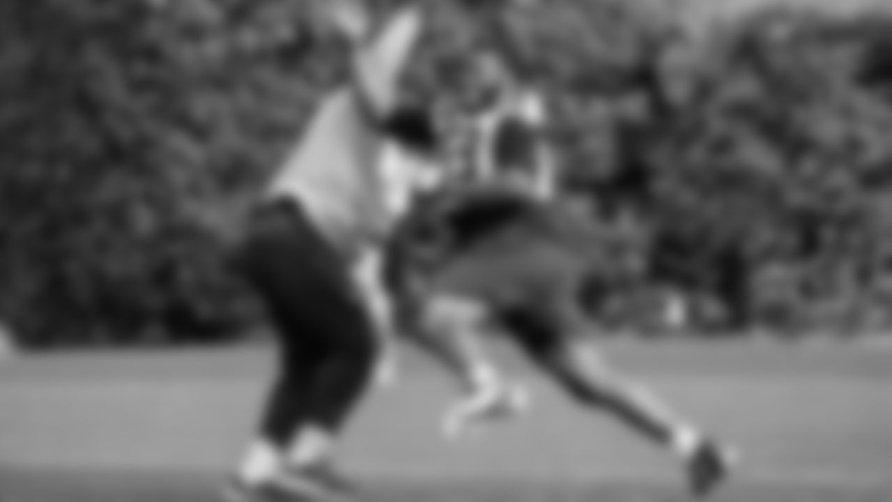 Seahawks nose tackle Bubba Thomas (69) participated in a workout on May 22, 2025 at the Virginia Mason Athletic Center.