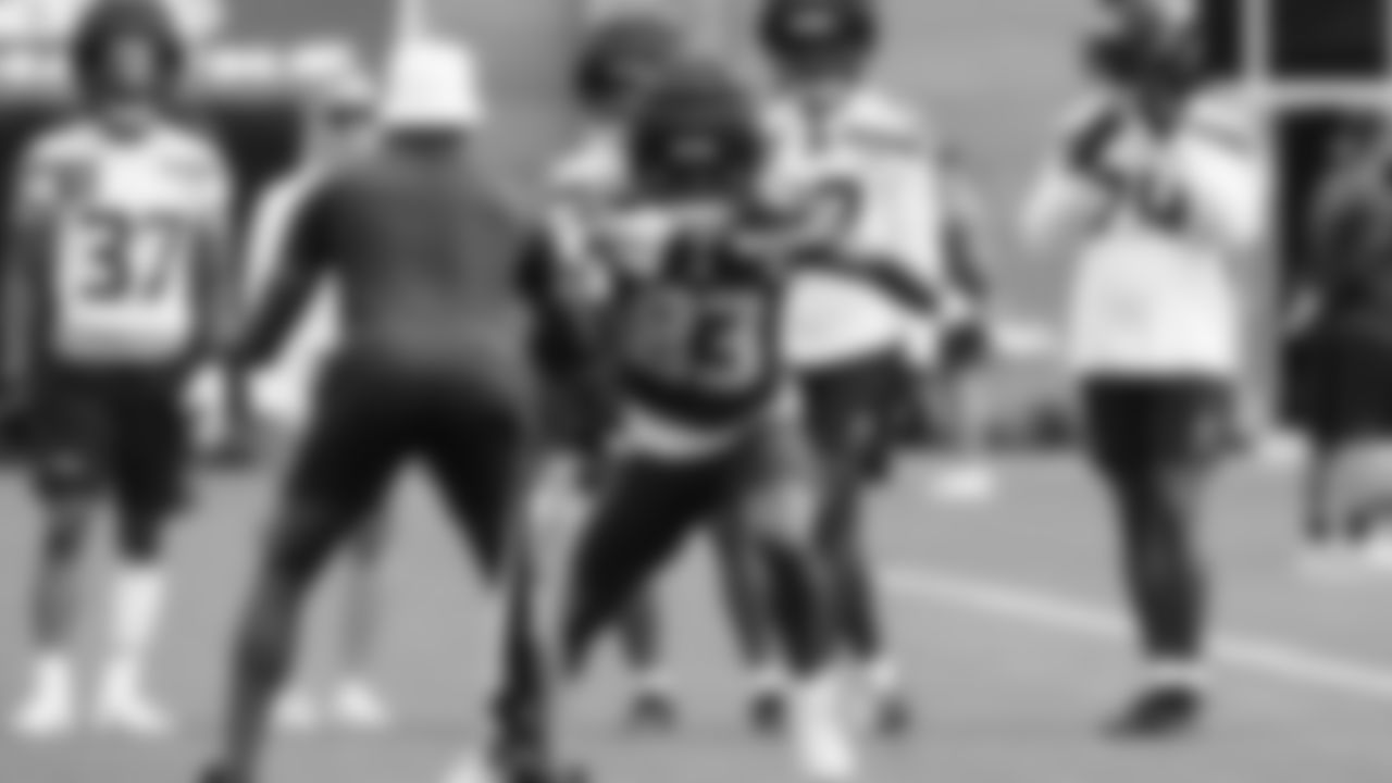 Seahawks wide receiver Dareke Young (83) practiced on August 17, 2025 at the Virginia Mason Athletic Center.