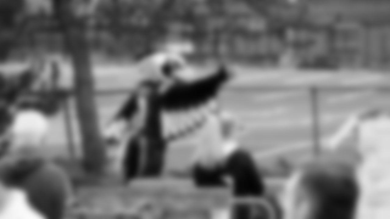 Seahawks Legend Marcus Trufant, quarterback Jalen Milroe, Blitz and the Seahawks Dancers participated in the Tacoma Police Department and Friends Thanksgiving Turkey Giveaway on November 18, 2025.