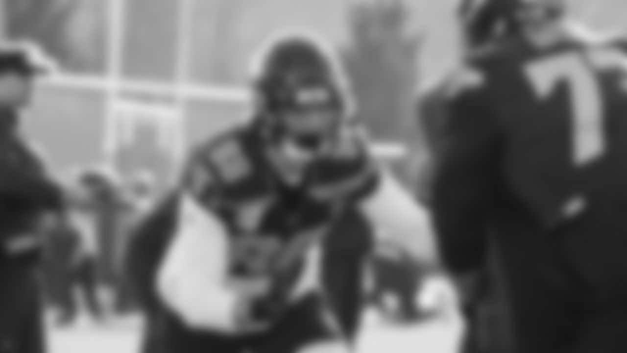 Seahawks tight end AJ Barner (88) practiced on Thursday, January 22, 2026 at the Virginia Mason Athletic Center.