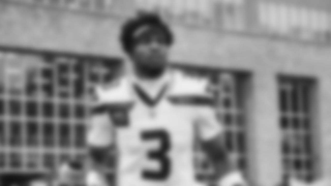 Seahawks safety Nick Emmanwori (3) practiced on day three of training camp on July 25, 2025 at the Virginia Mason Athletic Center.
